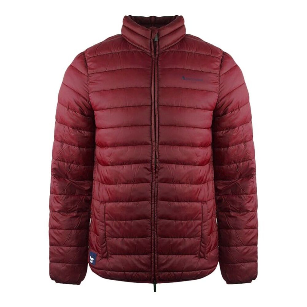Aquascutum Mens Logo Padded Jacket / Red